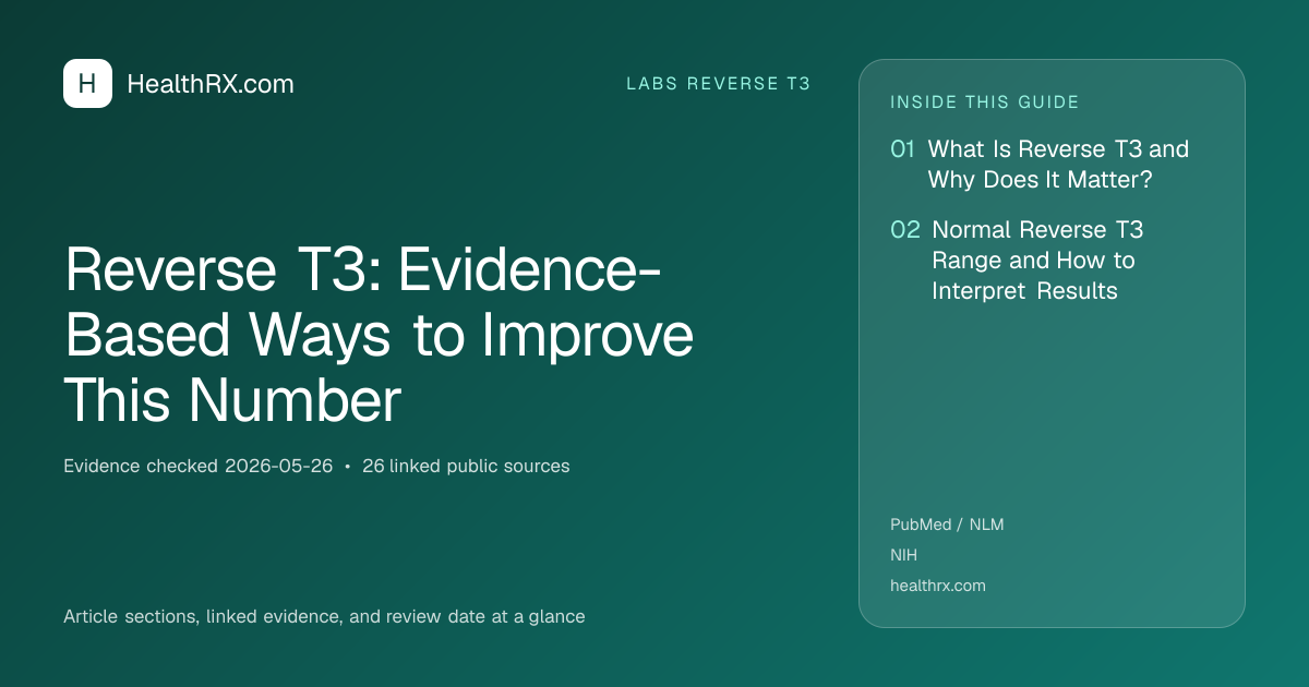 Evidence overview for Reverse T3: Evidence-Based Ways to Improve This Number