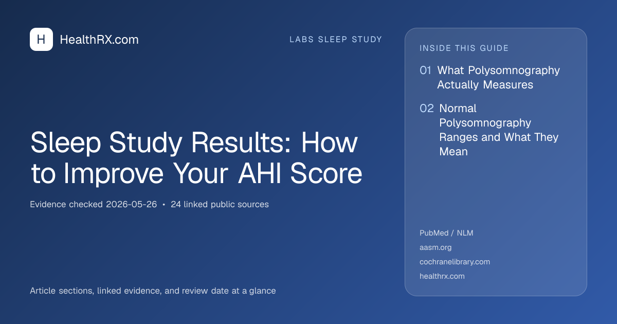 Evidence overview for Sleep Study Results: How to Improve Your AHI Score