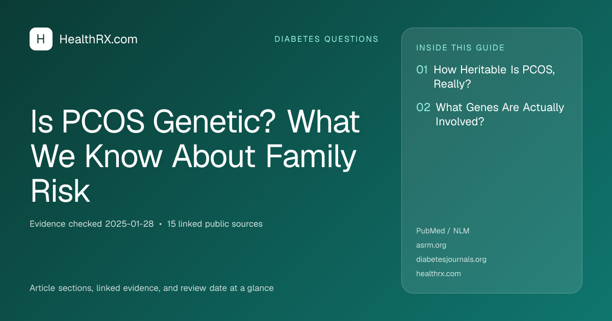 Evidence overview for Is PCOS Genetic? What We Know About Family Risk