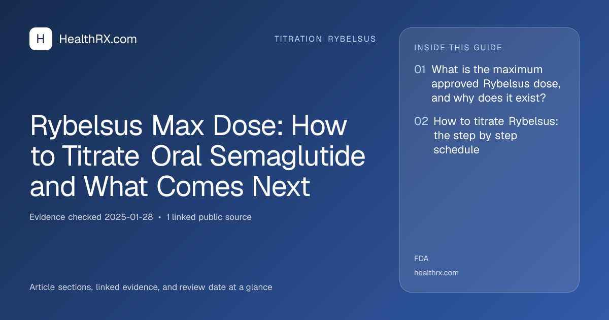 Evidence overview for Rybelsus Max Dose: How to Titrate Oral Semaglutide and What Comes Next