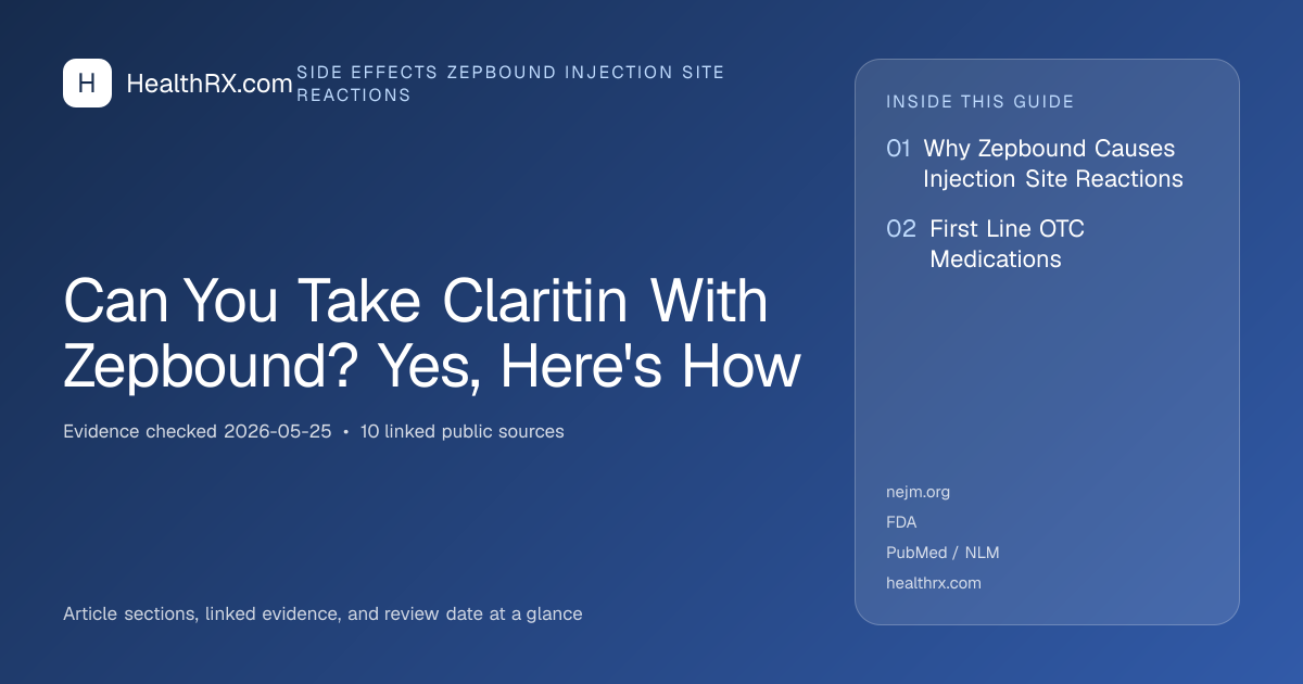 Evidence overview for Can You Take Claritin With Zepbound? Yes, Here's How