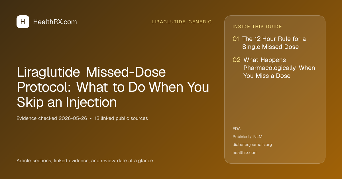 Evidence overview for Liraglutide Missed-Dose Protocol: What to Do When You Skip an Injection