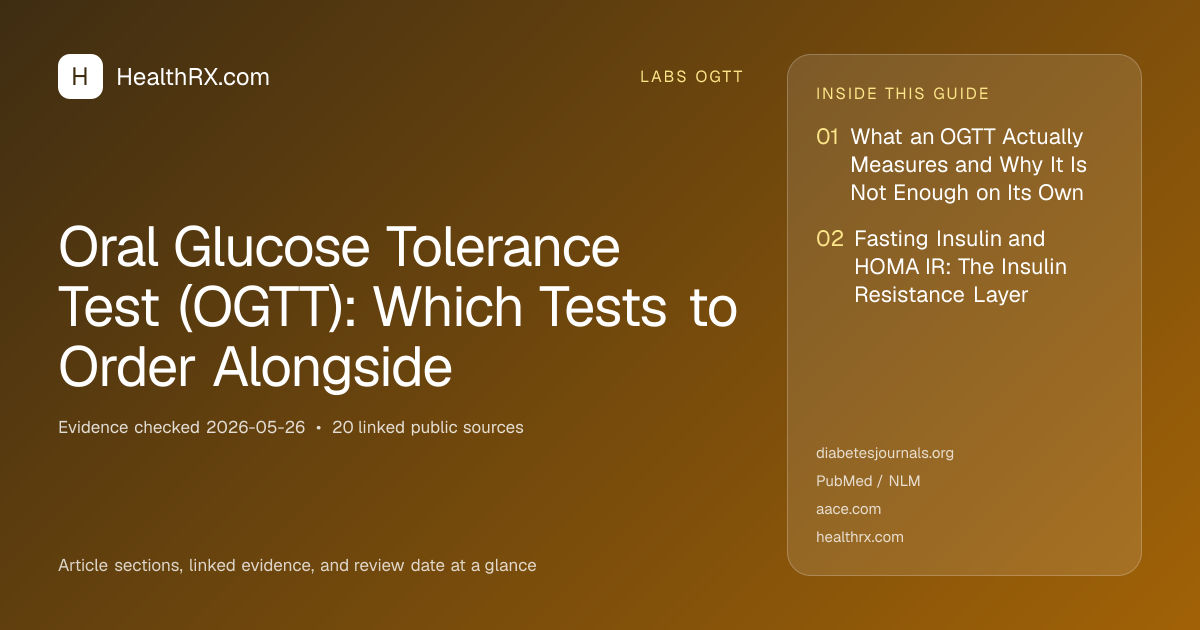 Evidence overview for Oral Glucose Tolerance Test (OGTT): Which Tests to Order Alongside