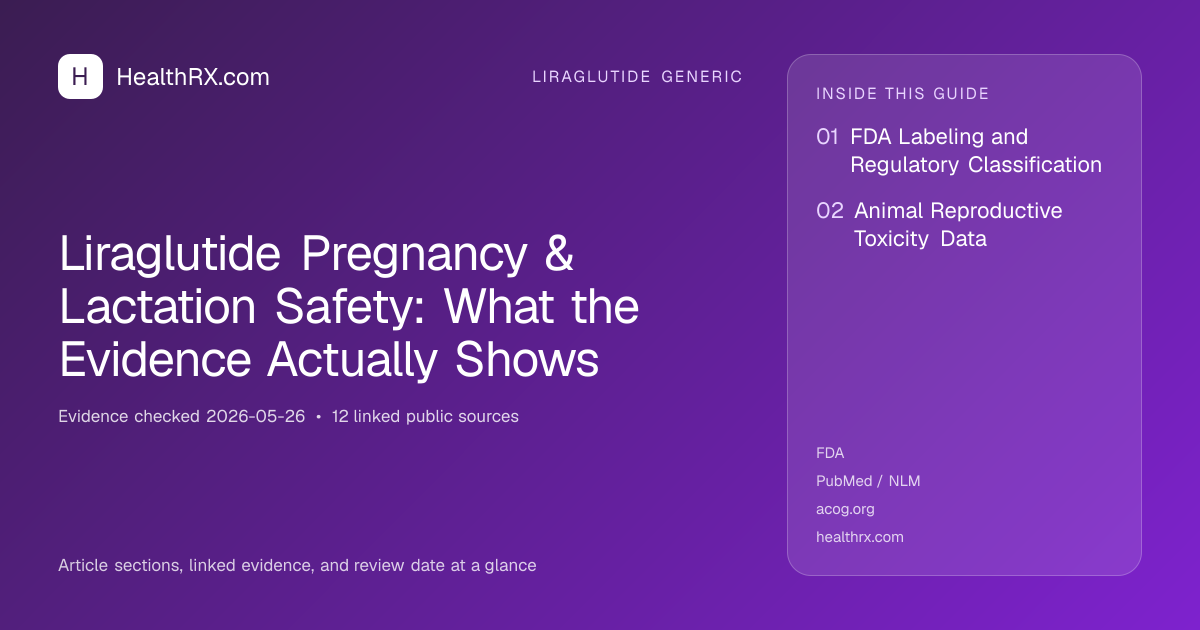Evidence overview for Liraglutide Pregnancy & Lactation Safety: What the Evidence Actually Shows