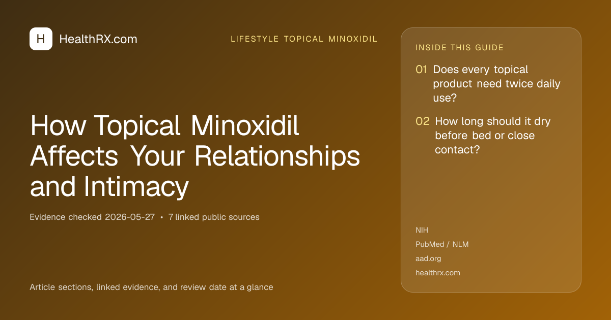 Evidence overview for lifestyle topical minoxidil: How Topical Minoxidil Affects Your Relationships and Intimacy