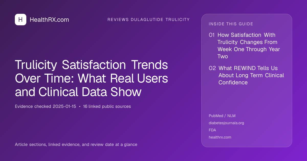 Evidence overview for Trulicity Satisfaction Trends Over Time: What Real Users and Clinical Data Show