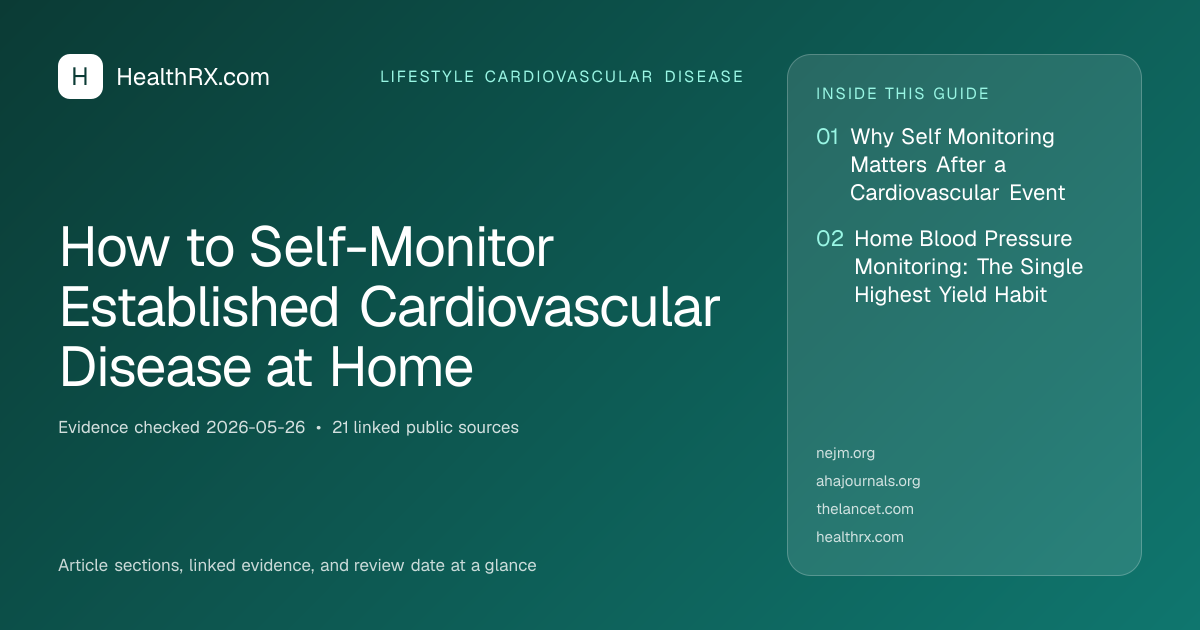 Evidence overview for How to Self-Monitor Established Cardiovascular Disease at Home