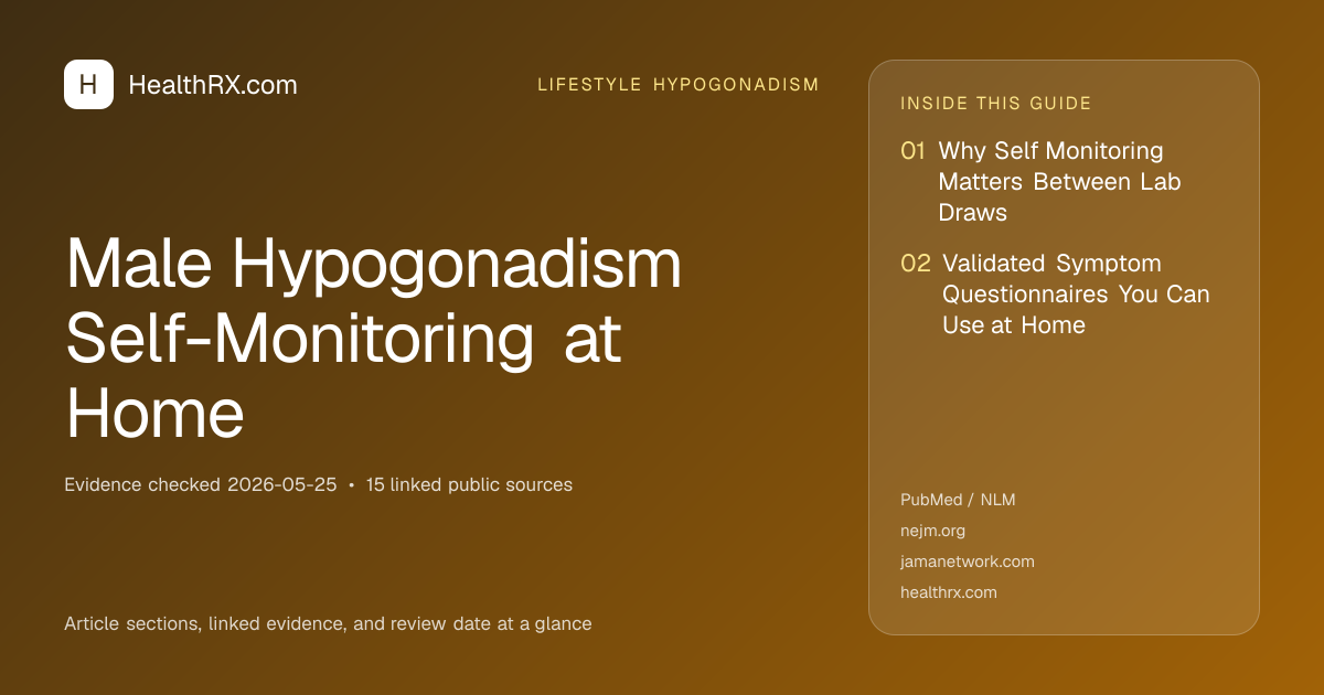 Evidence overview for Male Hypogonadism Self-Monitoring at Home