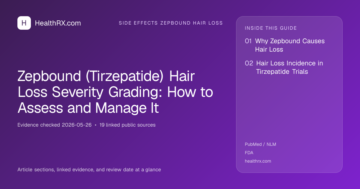 Evidence overview for Zepbound (Tirzepatide) Hair Loss Severity Grading: How to Assess and Manage It