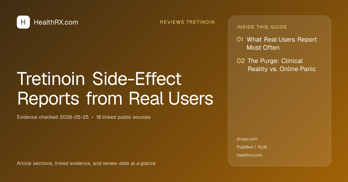 Evidence overview for Tretinoin Side-Effect Reports from Real Users