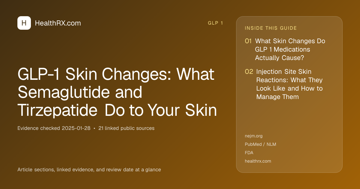 Evidence overview for GLP-1 Skin Changes: What Semaglutide and Tirzepatide Do to Your Skin