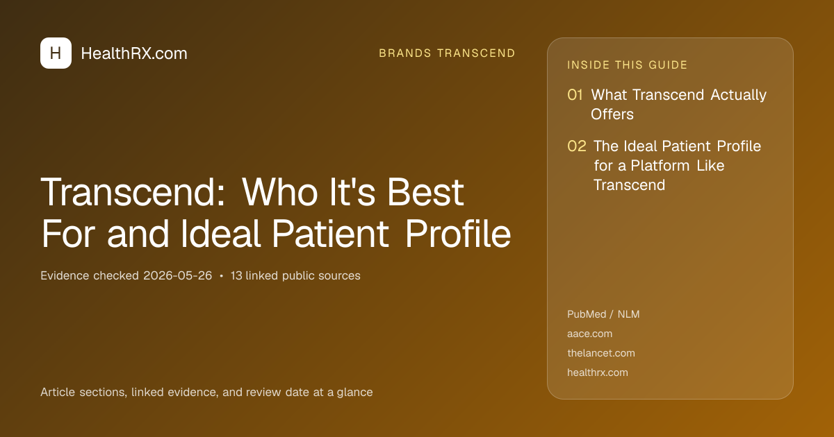 Evidence overview for Transcend: Who It's Best For and Ideal Patient Profile
