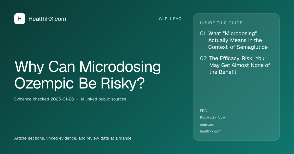 Evidence overview for Why Can Microdosing Ozempic Be Risky?