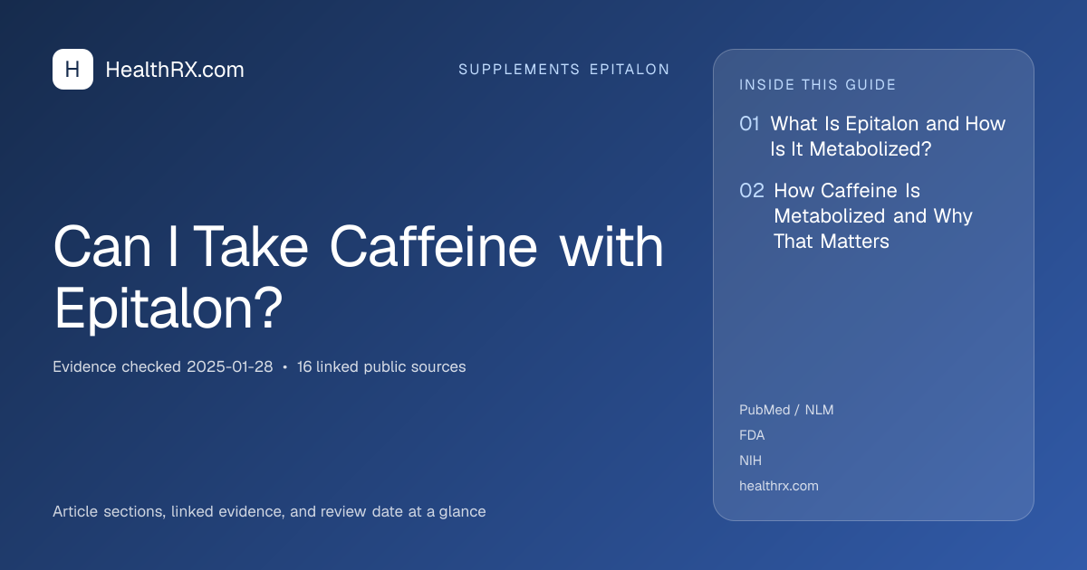 Evidence overview for Can I Take Caffeine with Epitalon?