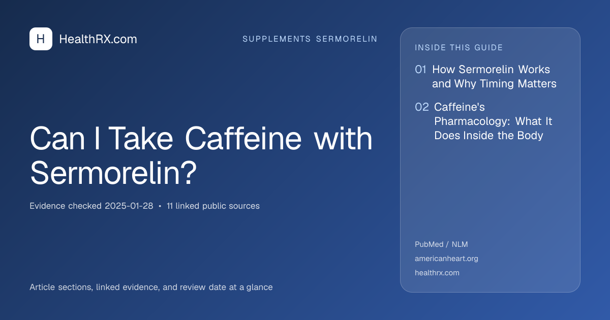 Evidence overview for Can I Take Caffeine with Sermorelin?