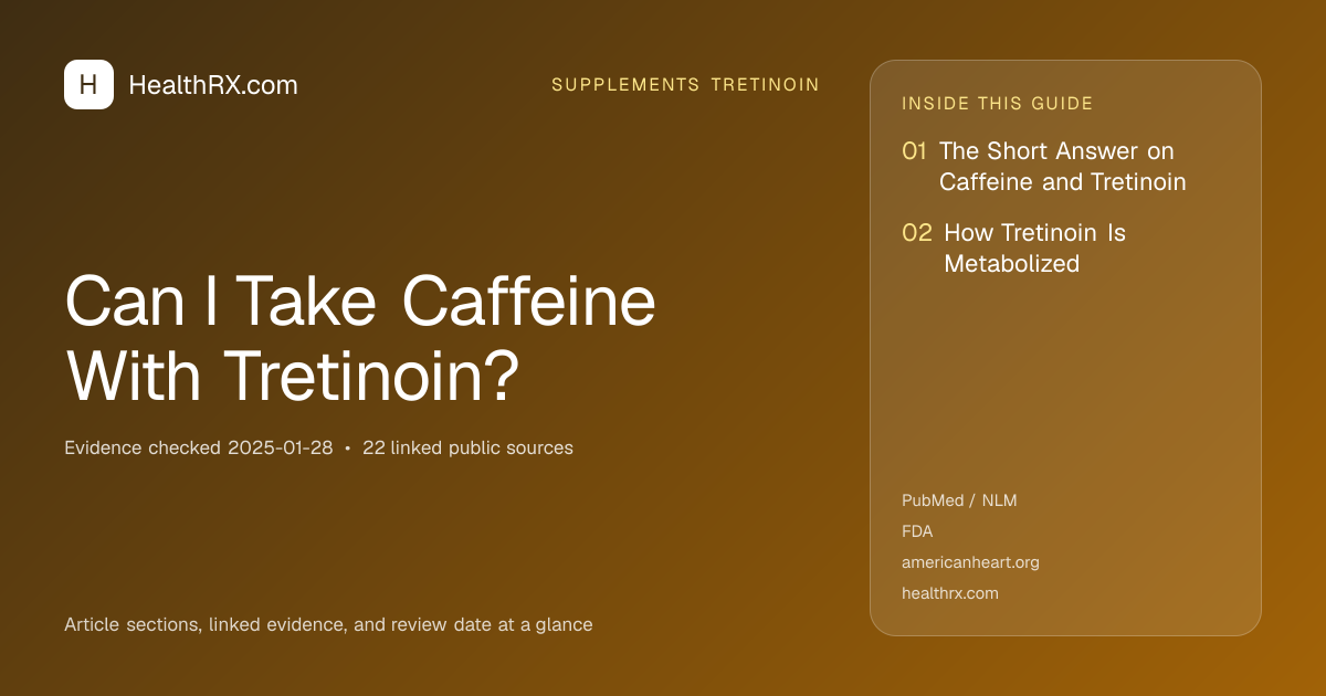 Evidence overview for supplements tretinoin: Can I Take Caffeine With Tretinoin?