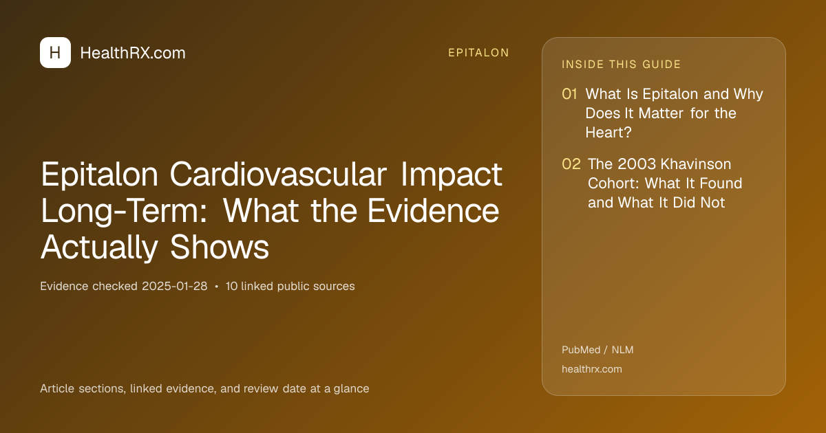 Evidence overview for Epitalon Cardiovascular Impact Long-Term: What the Evidence Actually Shows
