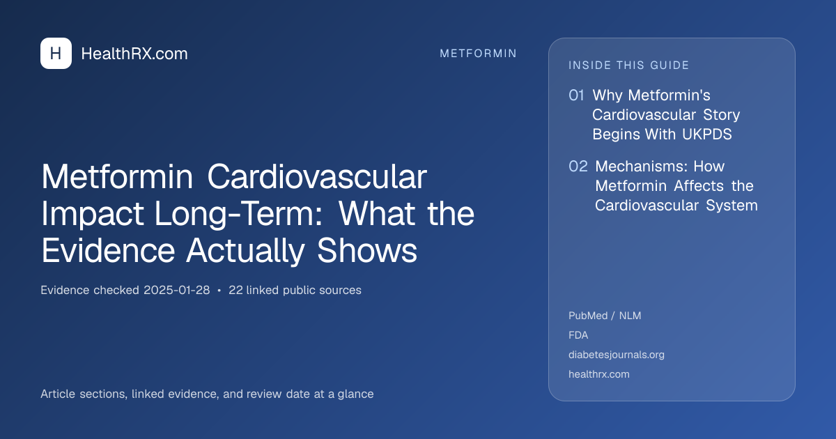 Evidence overview for Metformin Cardiovascular Impact Long-Term: What the Evidence Actually Shows