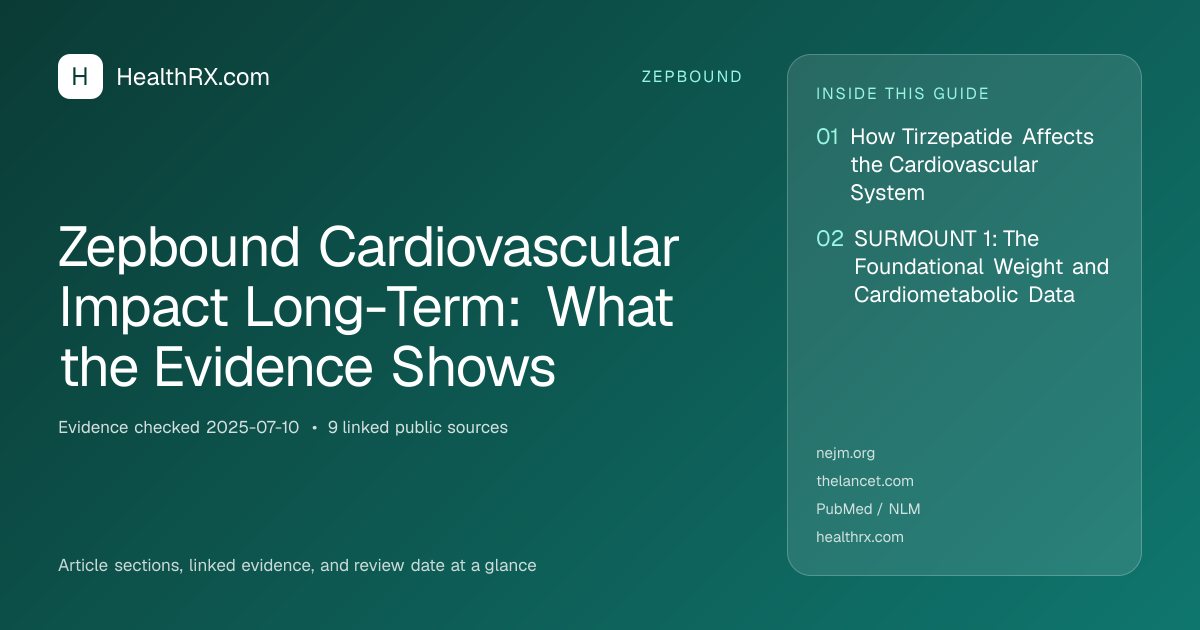 Evidence overview for Zepbound Cardiovascular Impact Long-Term: What the Evidence Shows