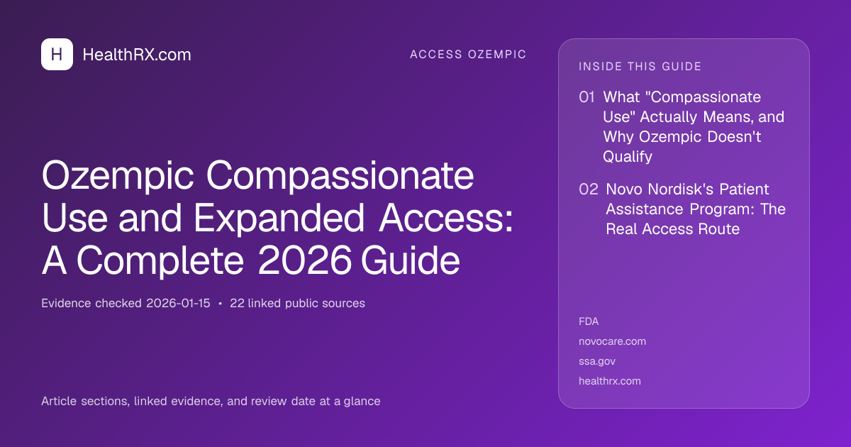 Evidence overview for Ozempic Compassionate Use and Expanded Access: A Complete 2026 Guide