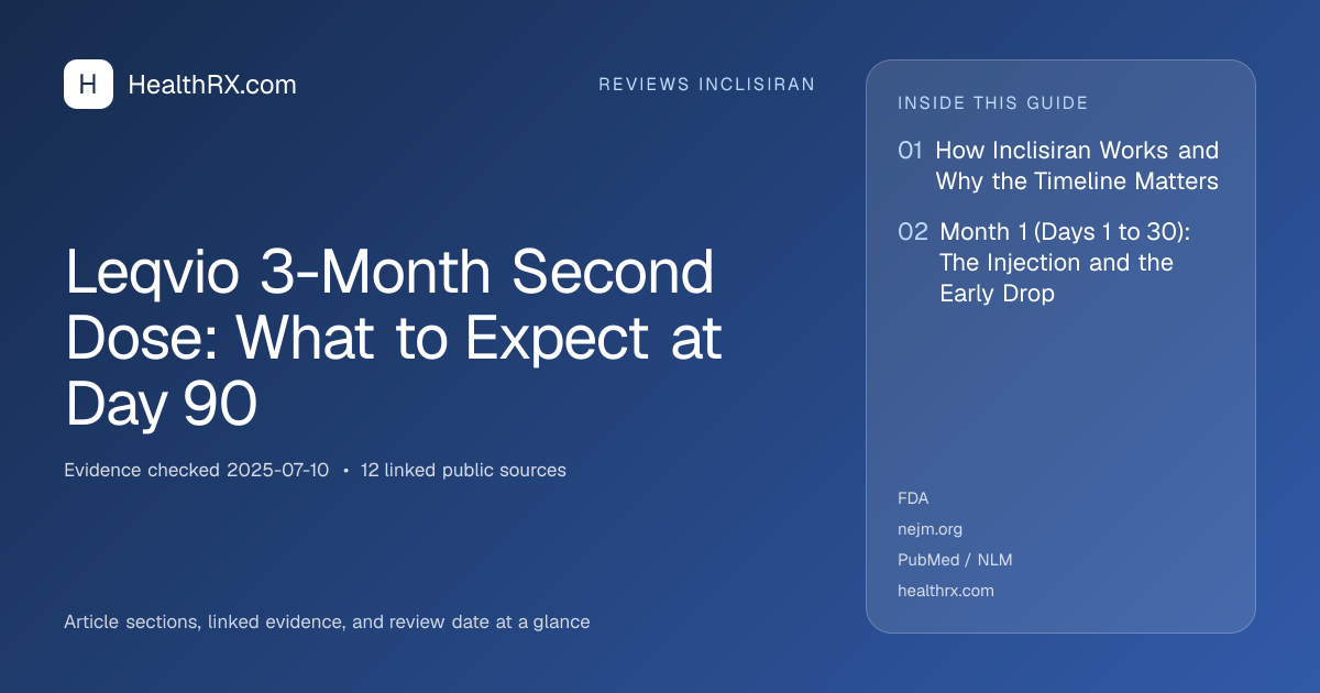 Evidence overview for Leqvio 3-Month Second Dose: What to Expect at Day 90