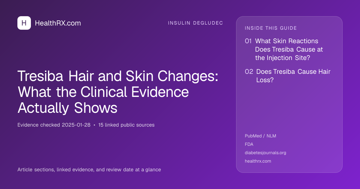 Evidence overview for insulin degludec: Tresiba Hair and Skin Changes: What the Clinical Evidence Actually Shows