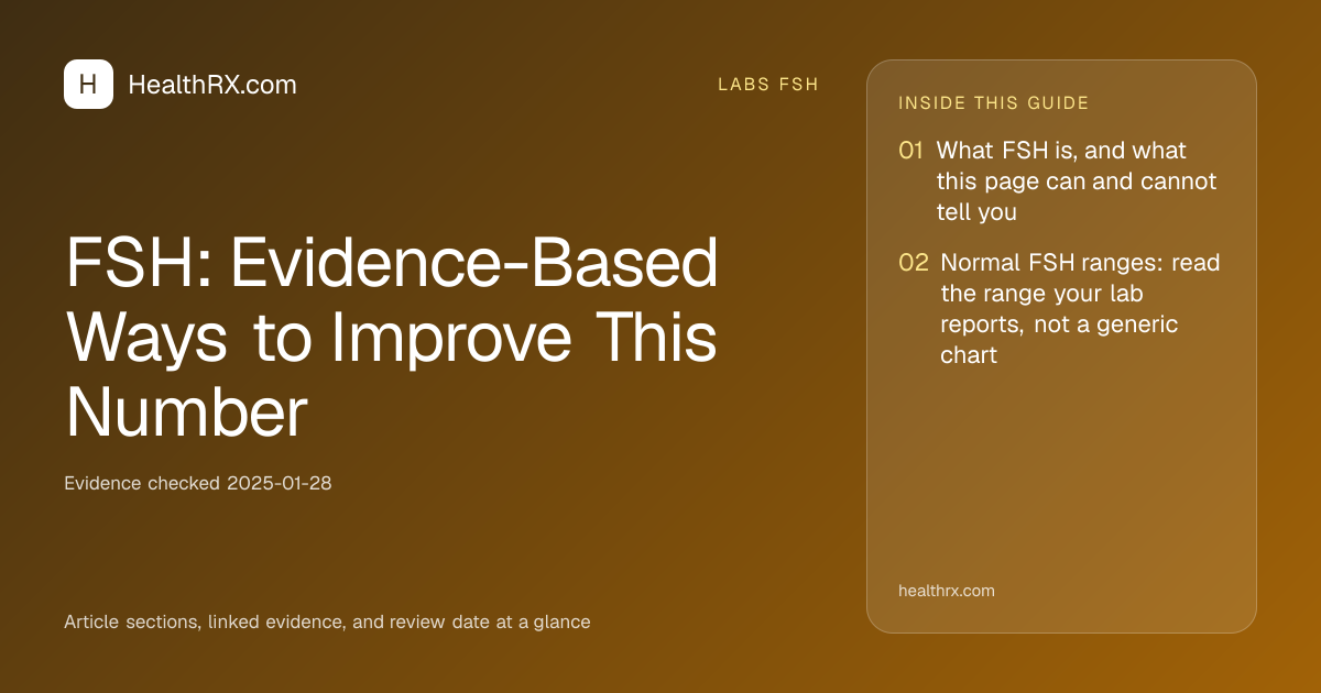 Evidence overview for FSH: Evidence-Based Ways to Improve This Number