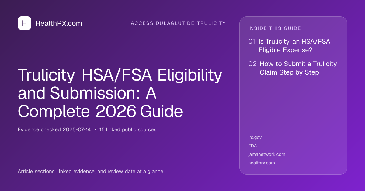 Evidence overview for Trulicity HSA/FSA Eligibility and Submission: A Complete 2026 Guide