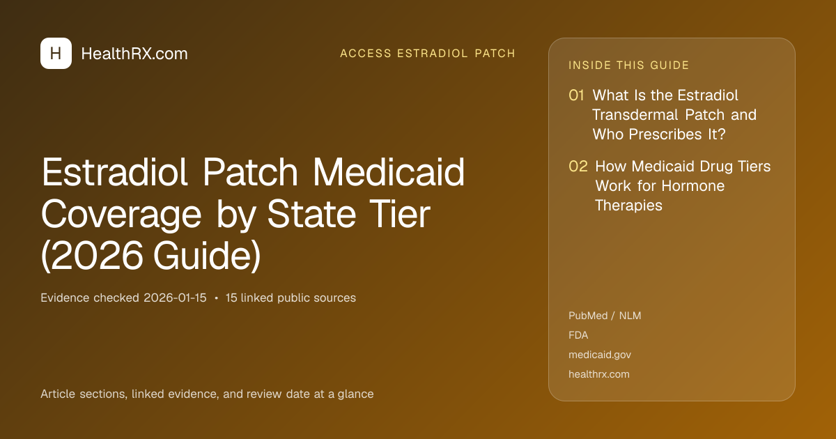 Evidence overview for Estradiol Patch Medicaid Coverage by State Tier (2026 Guide)