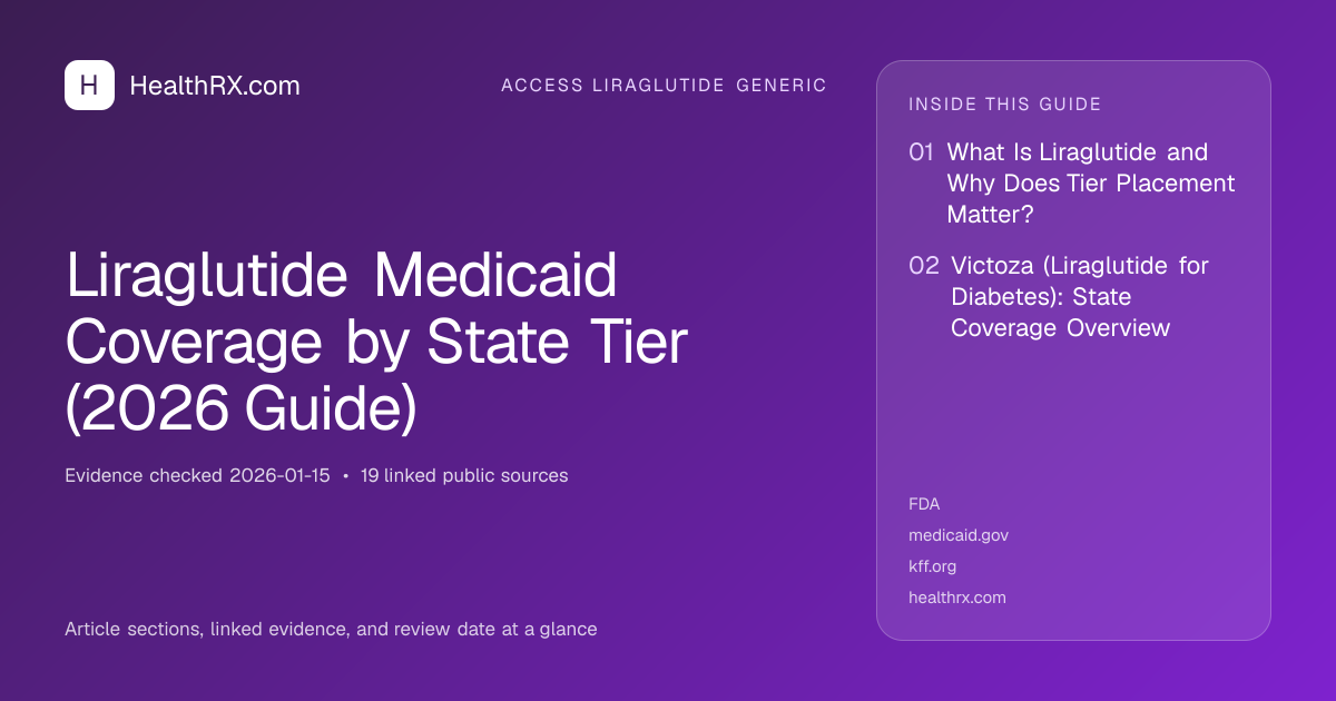 Evidence overview for Liraglutide Medicaid Coverage by State Tier (2026 Guide)