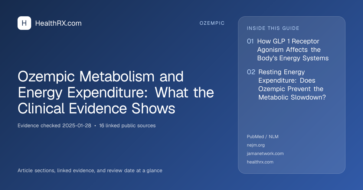Evidence overview for Ozempic Metabolism and Energy Expenditure: What the Clinical Evidence Shows