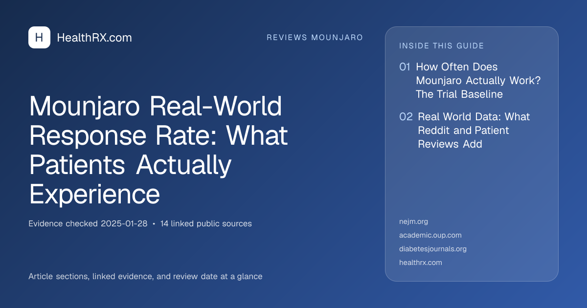 Evidence overview for Mounjaro Real-World Response Rate: What Patients Actually Experience