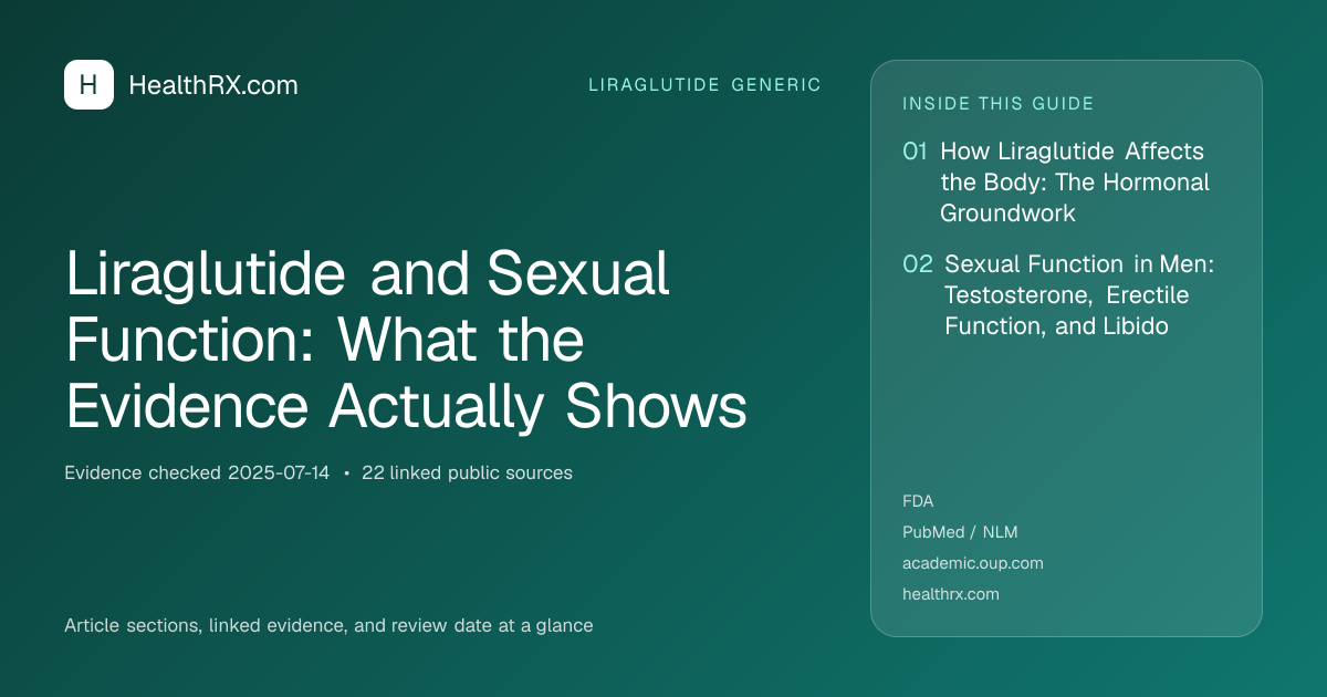 Evidence overview for Liraglutide and Sexual Function: What the Evidence Actually Shows