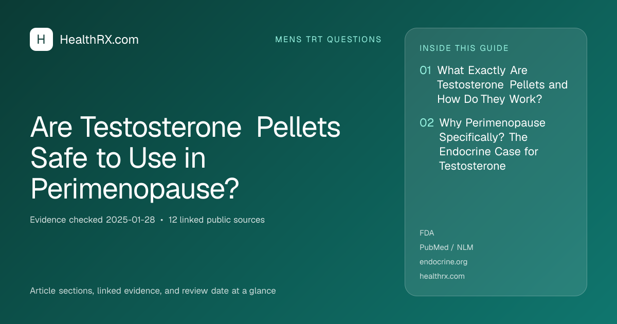 Evidence overview for Are Testosterone Pellets Safe to Use in Perimenopause?