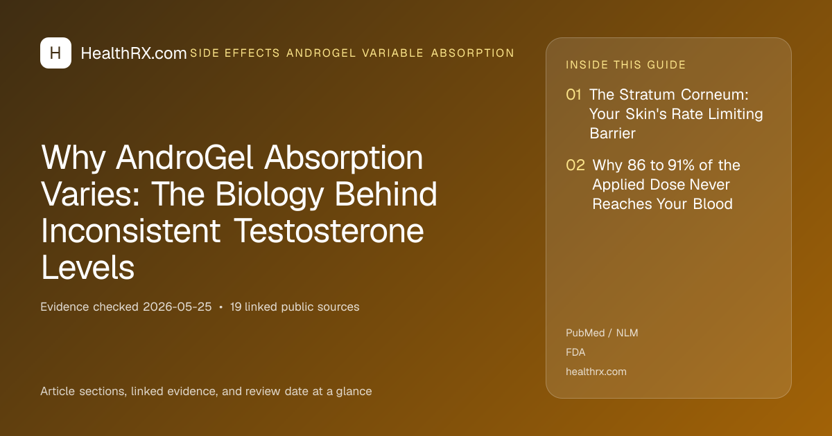 Evidence overview for Why AndroGel Absorption Varies: The Biology Behind Inconsistent Testosterone Levels