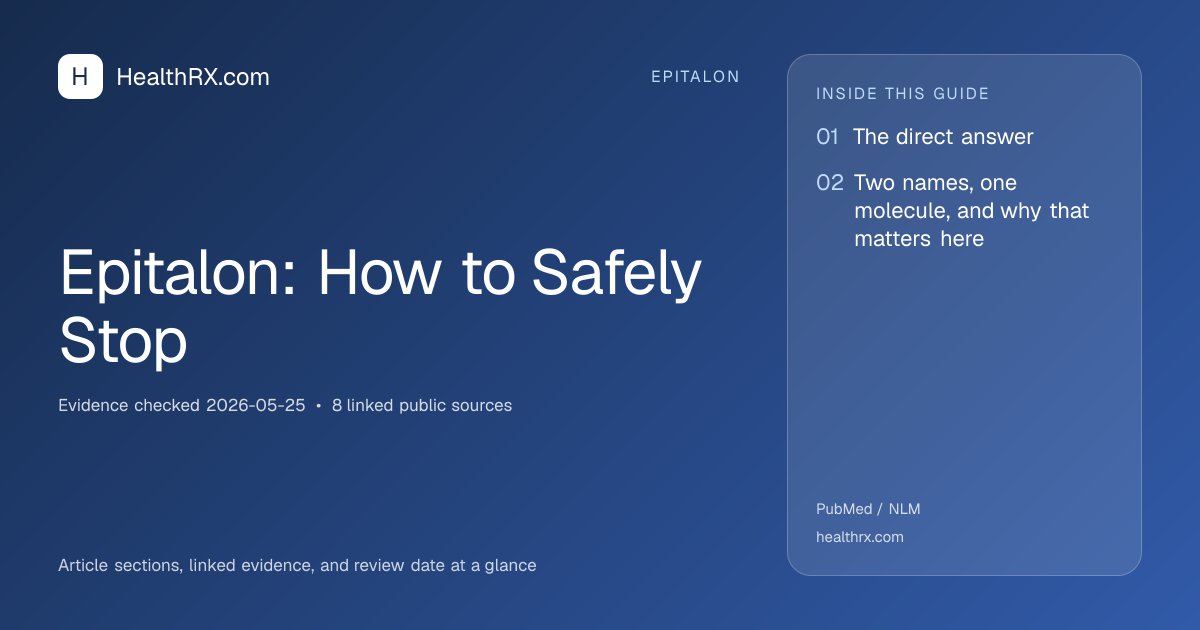 Evidence overview for Epitalon: How to Safely Stop