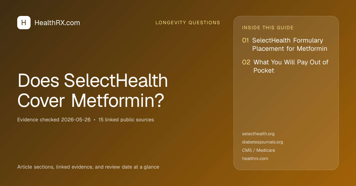 Evidence overview for Does SelectHealth Cover Metformin?