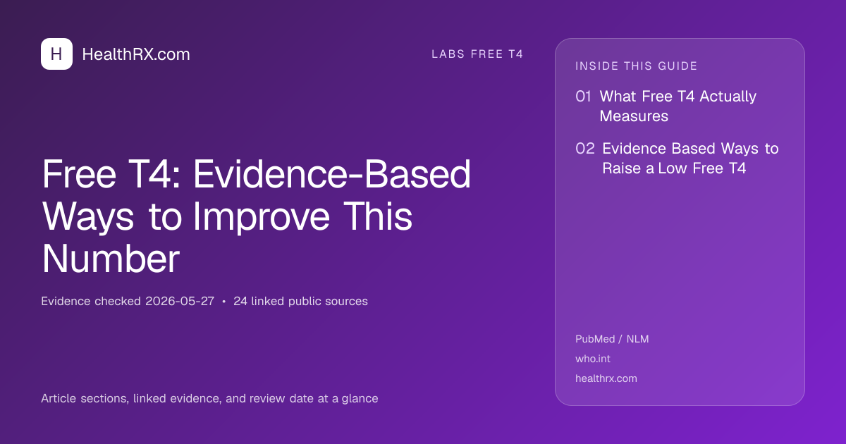 Evidence overview for Free T4: Evidence-Based Ways to Improve This Number