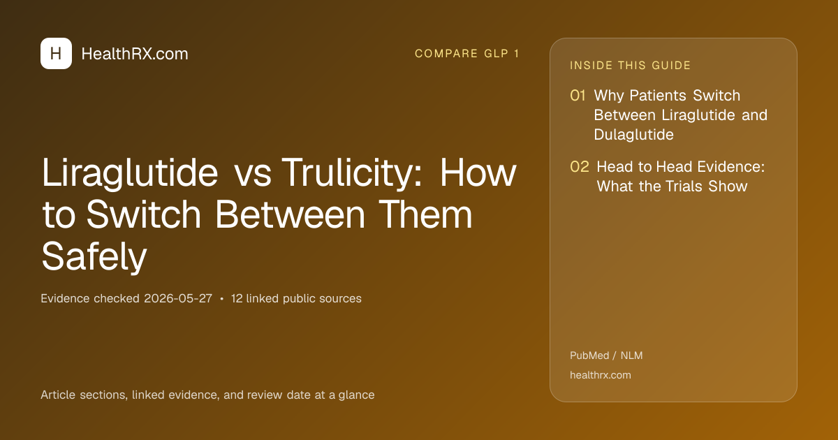 Evidence overview for Liraglutide vs Trulicity: How to Switch Between Them Safely