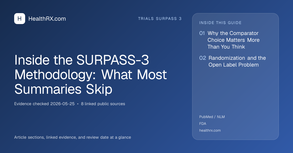 Evidence overview for Inside the SURPASS-3 Methodology: What Most Summaries Skip