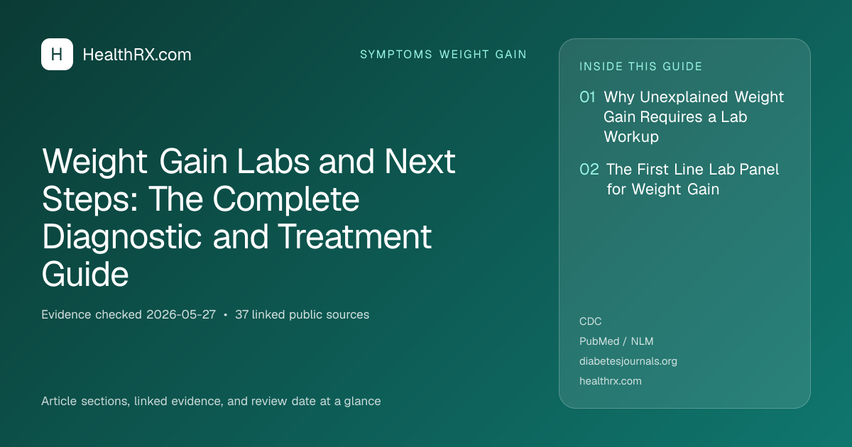 Evidence overview for Weight Gain Labs and Next Steps: The Complete Diagnostic and Treatment Guide