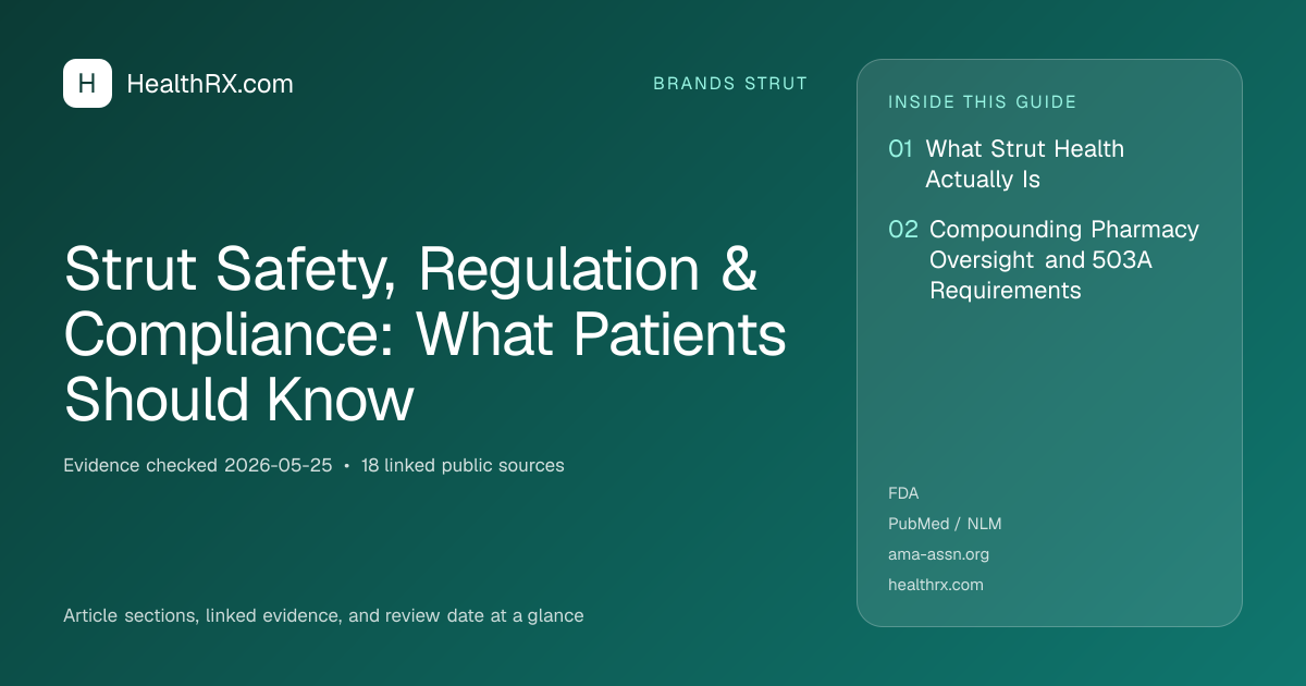 Evidence overview for Strut Safety, Regulation & Compliance: What Patients Should Know