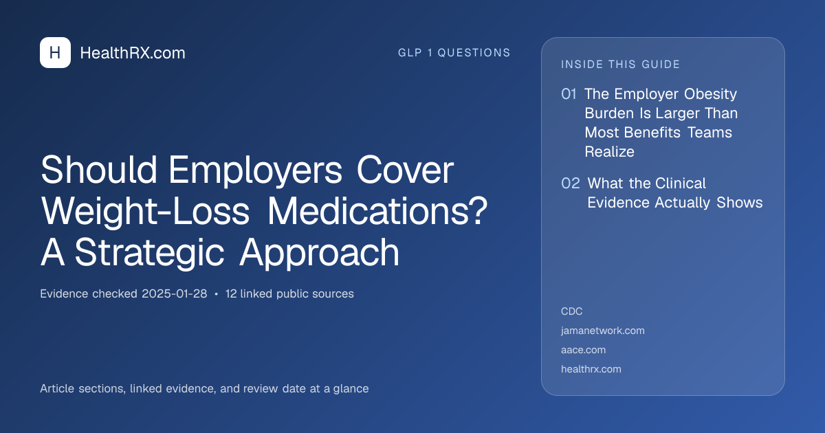 Evidence overview for Should Employers Cover Weight-Loss Medications? A Strategic Approach