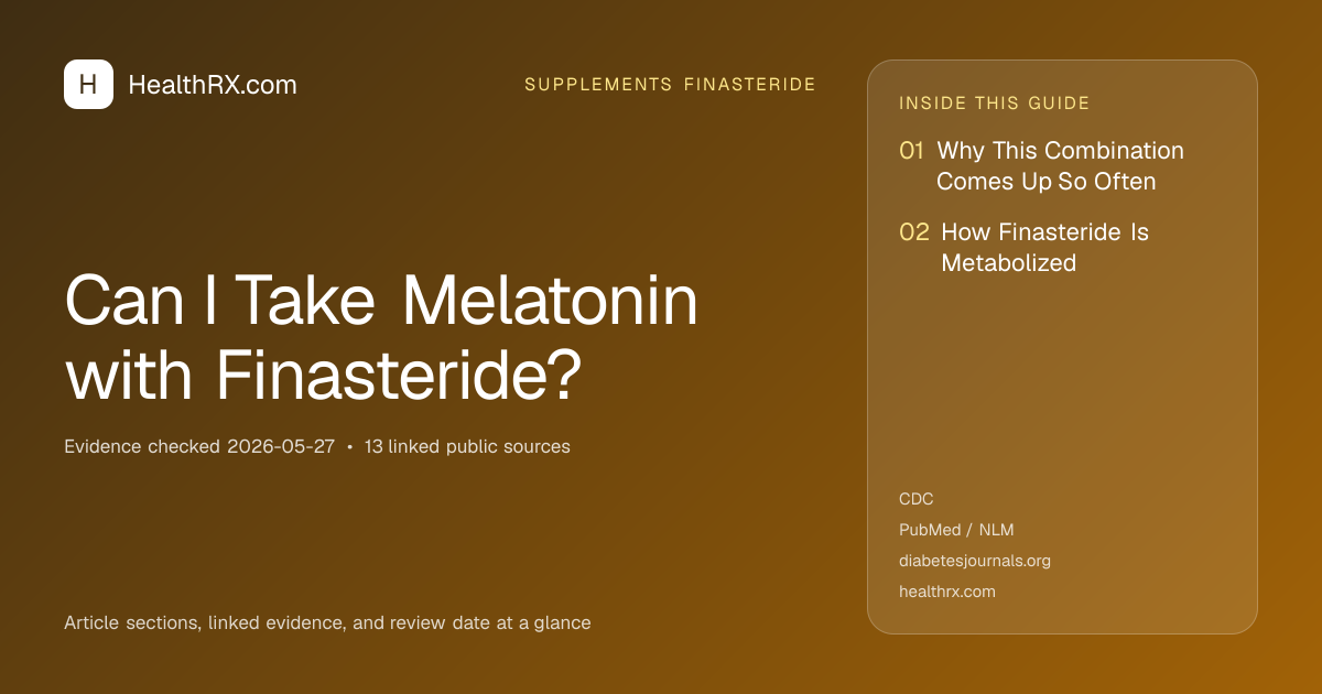Evidence overview for supplements finasteride: Can I Take Melatonin with Finasteride?