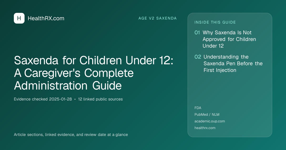 Evidence overview for Saxenda for Children Under 12: A Caregiver's Complete Administration Guide