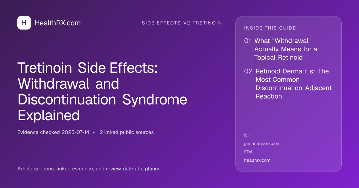 Evidence overview for Tretinoin Side Effects: Withdrawal and Discontinuation Syndrome Explained