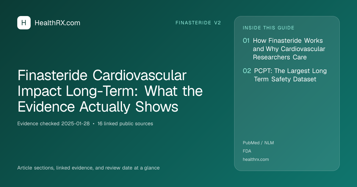 Evidence overview for Finasteride Cardiovascular Impact Long-Term: What the Evidence Actually Shows
