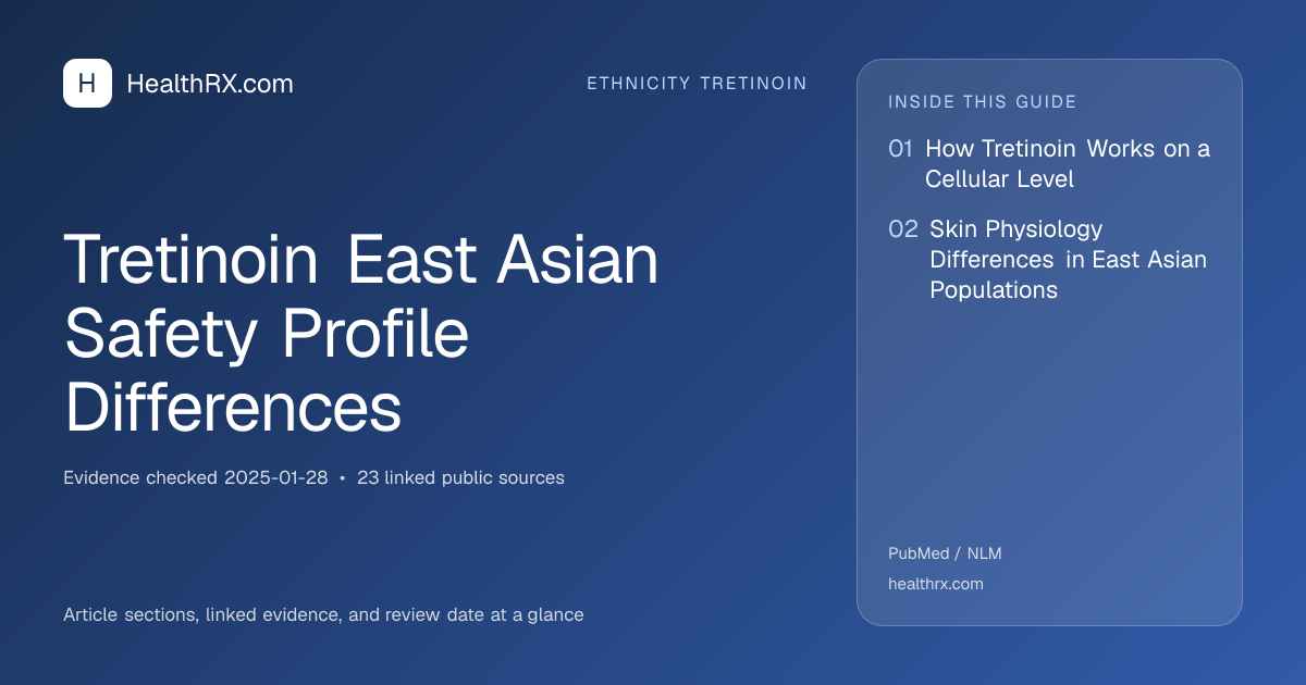 Evidence overview for Tretinoin East Asian Safety Profile Differences