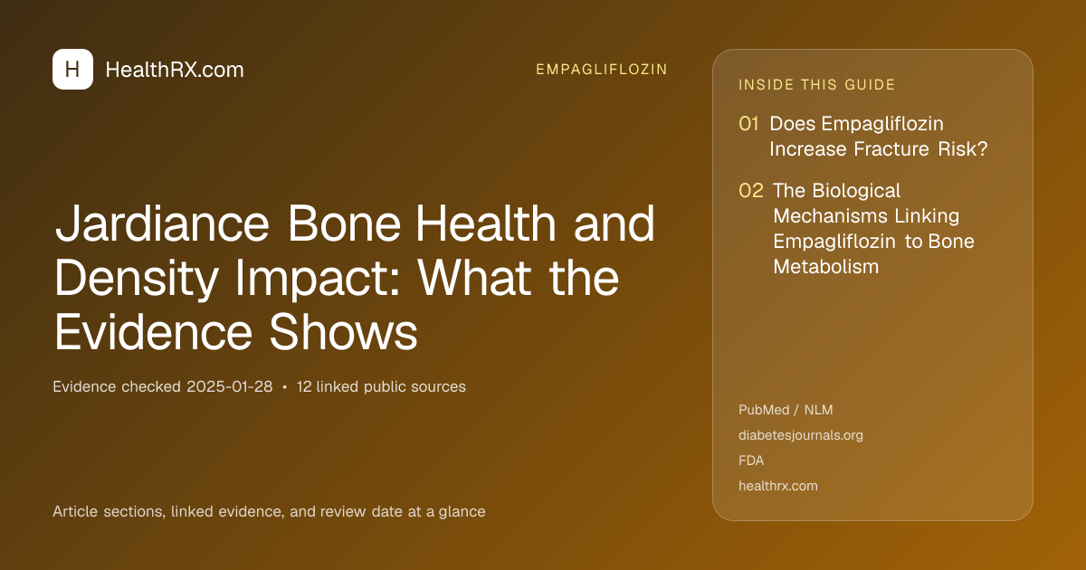 Evidence overview for empagliflozin: Jardiance Bone Health and Density Impact: What the Evidence Shows