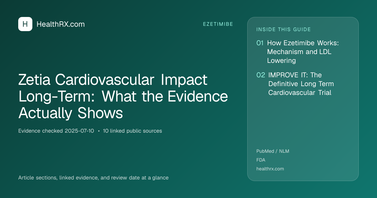 Evidence overview for Zetia Cardiovascular Impact Long-Term: What the Evidence Actually Shows